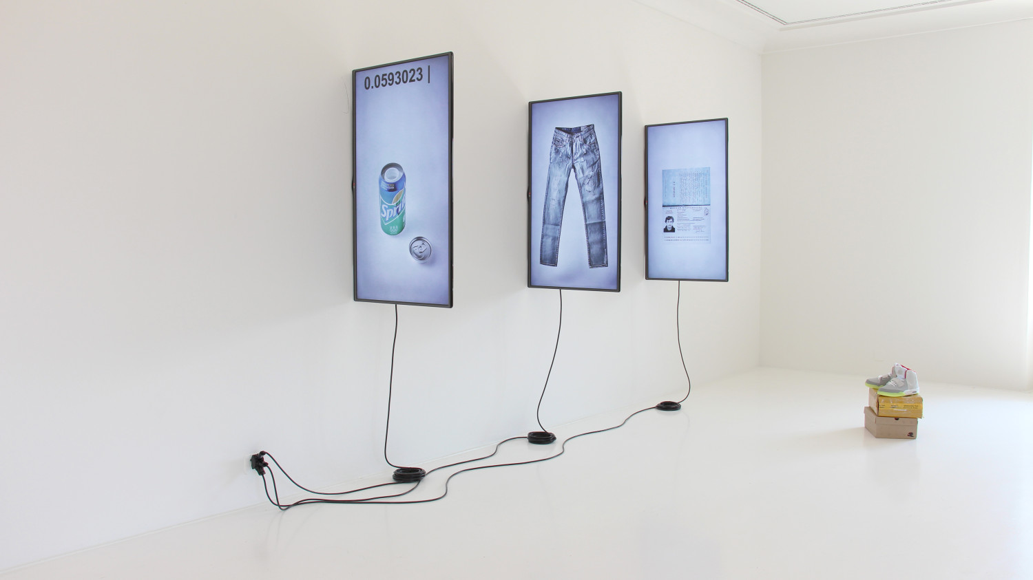 Random Darknet Shopper, three-channel video installation, 2015
